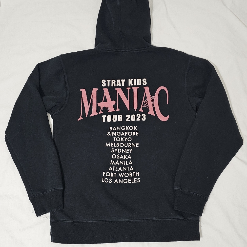 Stray Kids Maniac Tour 2023 Hoodie Black Small K-Pop Concert Merch